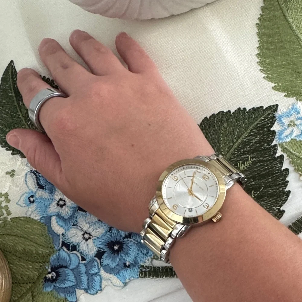 Michael Kors Two-Tone Gold and Silver Watch